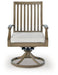 Rainier Ranch - Brown / Beige - Swivel Chair With Cushion (Set of 2) - Tallahassee Discount Furniture (FL)