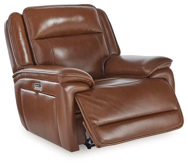 Healy Pier - Chocolate - Power Recliner / Adj Headrest - Tallahassee Discount Furniture (FL)