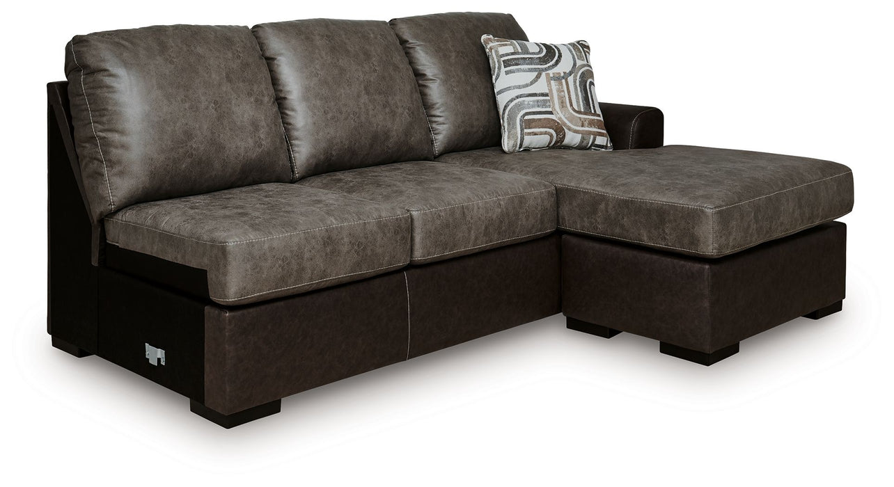 Castille Way - RAF Sofa Chaise - Fossil - Tallahassee Discount Furniture (FL)