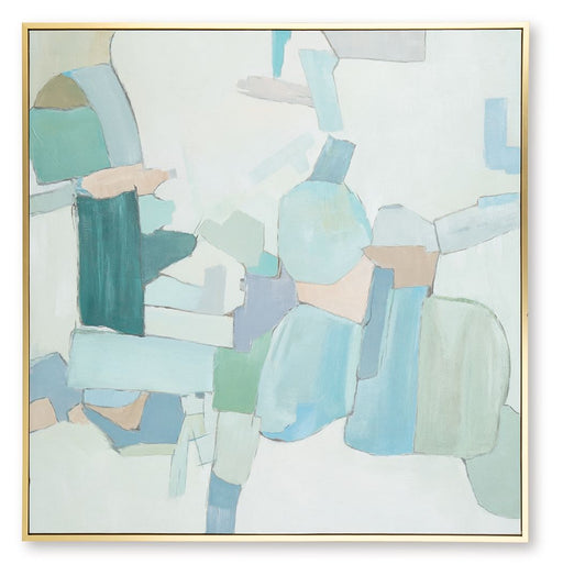 Wynburn - White / Blue / Green - Wall Art - Tallahassee Discount Furniture (FL)