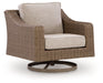 Laguna Heights - Swivel Lounge With Cushion - Beige - Tallahassee Discount Furniture (FL)