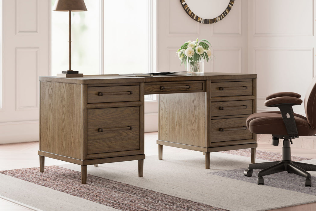 Roanhowe - Brown - Home Office Desk - Tallahassee Discount Furniture (FL)