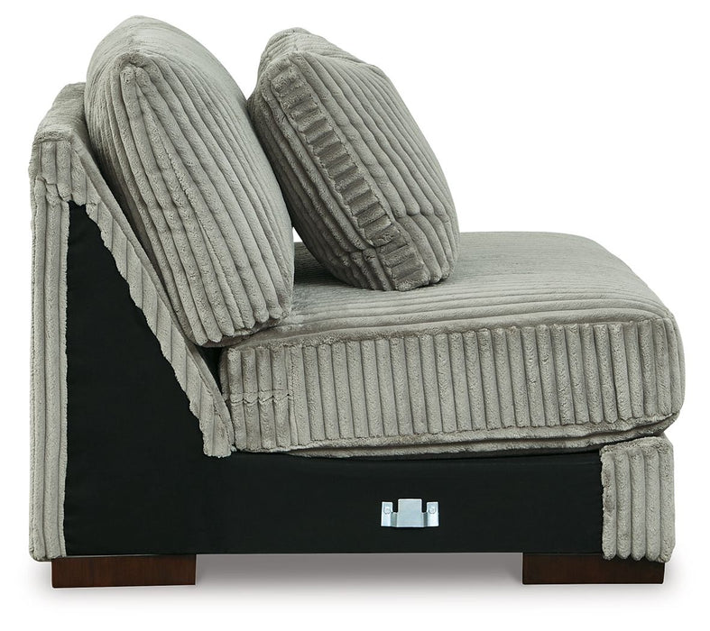 Lindyn - Armless Chair - Fog - Tallahassee Discount Furniture (FL)