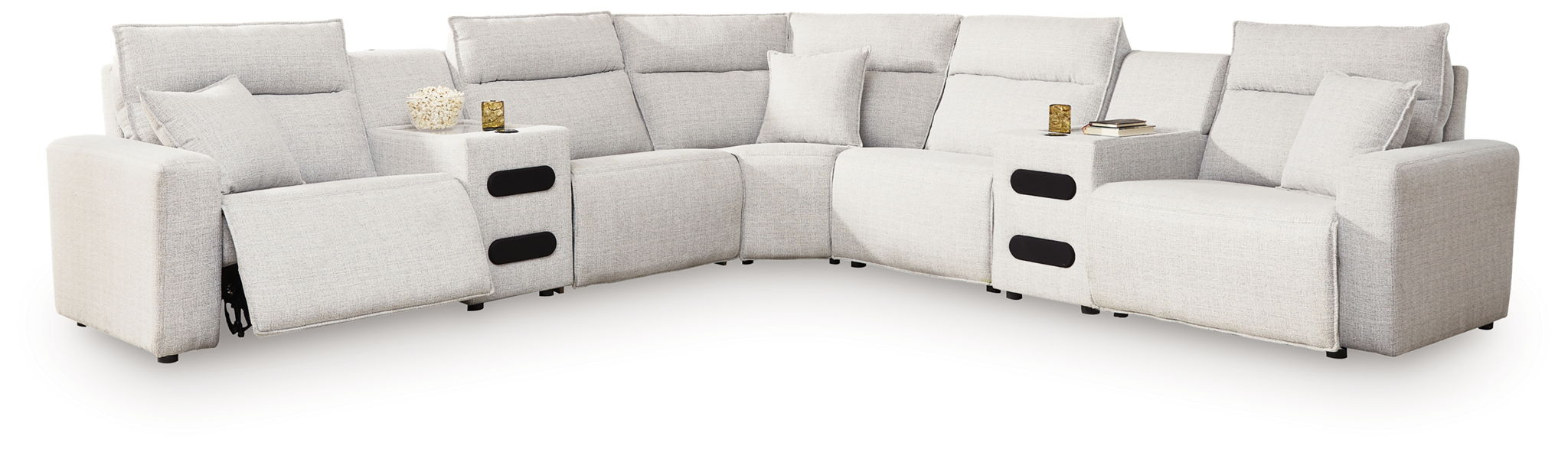 Modmax II - Reclining Sectional - Stone - Tallahassee Discount Furniture (FL)