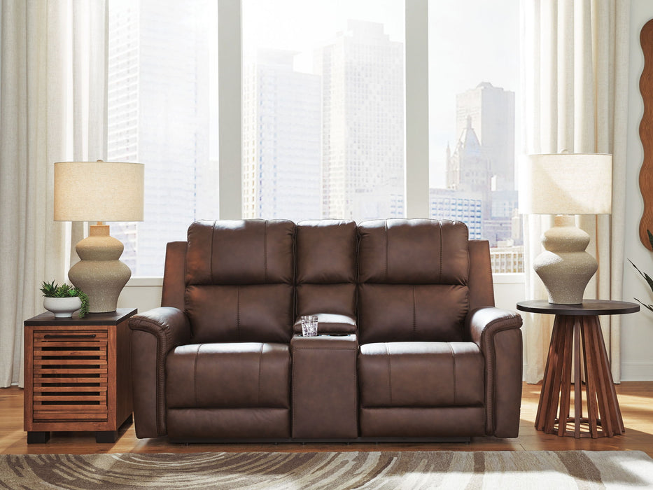Bleckley - Power Reclining Loveseat With Console / Adjustable Headrest - Tallahassee Discount Furniture (FL)