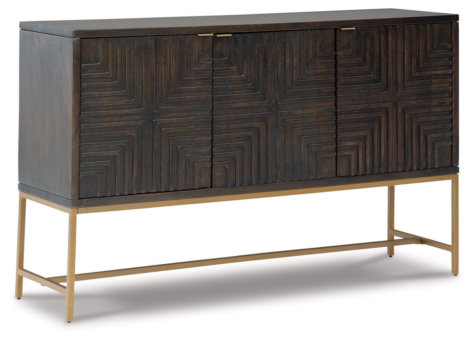 Elinmore - Accent Cabinet - Brown / Gold Finish - Tallahassee Discount Furniture (FL)