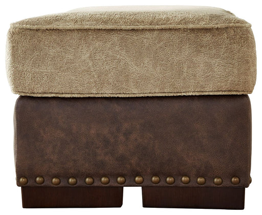 Alesbury - Chocolate - Ottoman - Tallahassee Discount Furniture (FL)