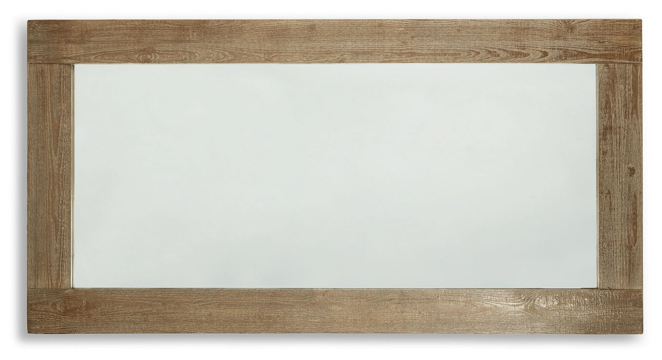 Waltleigh - Floor Mirror - Distressed Brown - Tallahassee Discount Furniture (FL)