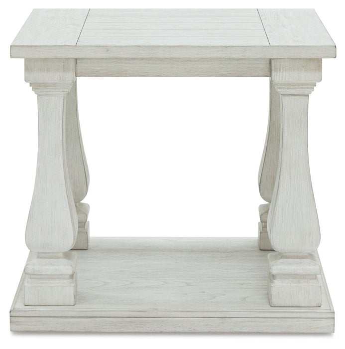 Arlendyne - Antique White - Rectangular End Table - Tallahassee Discount Furniture (FL)