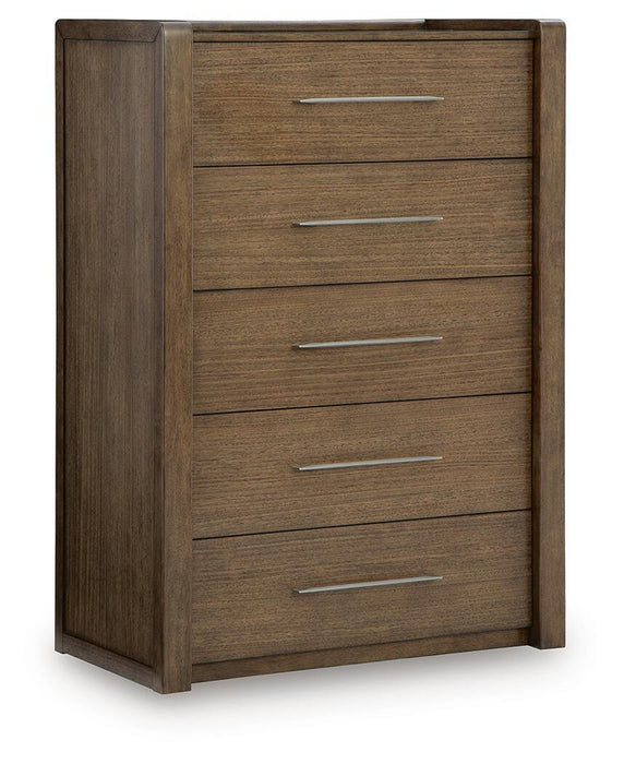 Marxmore - Five Drawer Chest - Brown - Tallahassee Discount Furniture (FL)