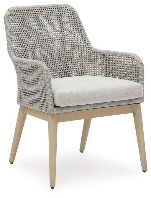 Seton Creek - Gray - Arm Chair With Cushion (Set of 2) - Tallahassee Discount Furniture (FL)