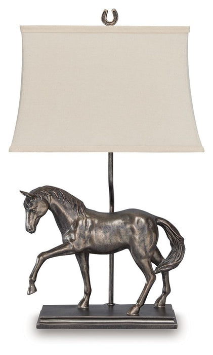 Sandorman - Bronze Finish - Poly Table Lamp - Tallahassee Discount Furniture (FL)