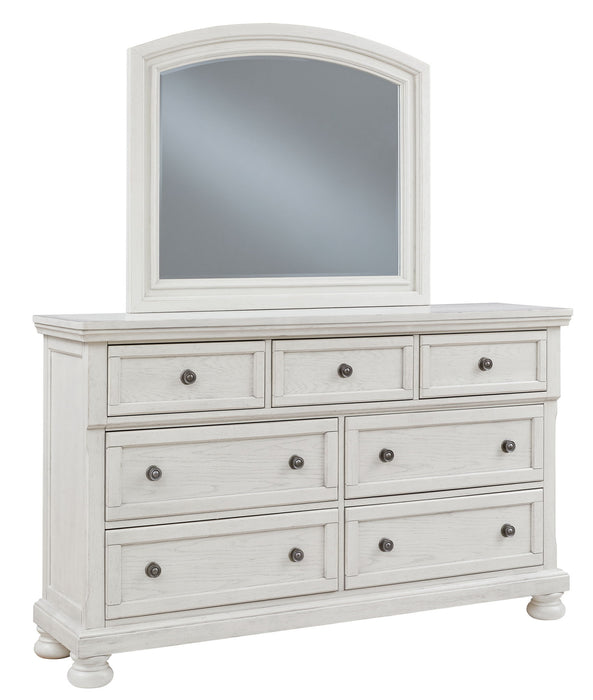 Robbinsdale - Antique White - Dresser, Mirror - Tallahassee Discount Furniture (FL)