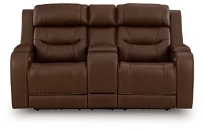 Knightington - Power Reclining Loveseat With Audio Seating - Tallahassee Discount Furniture (FL)