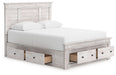 Makidern - Panel Storage Bed With 2 Under Bed Storage Units - Tallahassee Discount Furniture (FL)
