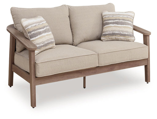 Harmony Headlands - Loveseat With Cushion - Natural / Gray - Tallahassee Discount Furniture (FL)