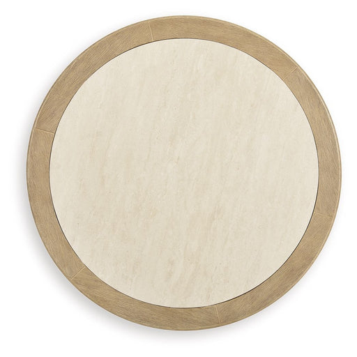 Spooners Cove - Round Cocktail Table - Beige - Tallahassee Discount Furniture (FL)
