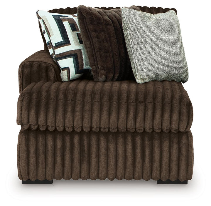 Midnight-Madness - Chocolate - LAF Corner Chaise - Tallahassee Discount Furniture (FL)