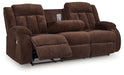 Free Wake - Chocolate - Reclining Power Sofa With Drop Down Table - Tallahassee Discount Furniture (FL)