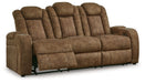 Wolfridge - Brindle - 2 Pc. - Power Reclining Sofa, Power Reclining Loveseat With Console - Tallahassee Discount Furniture (FL)