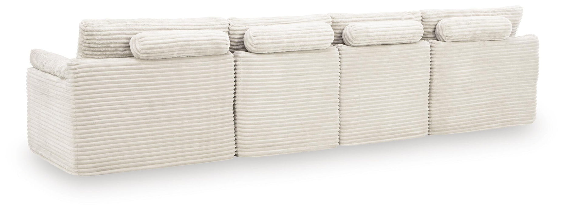 Fannin - 4-Piece Sectional With Ottoman - Ivory - Tallahassee Discount Furniture (FL)