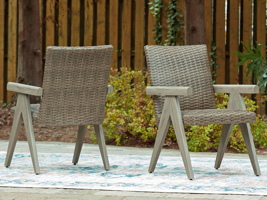 Cliff Trails - Beige - Arm Chair (Set of 2) - Tallahassee Discount Furniture (FL)