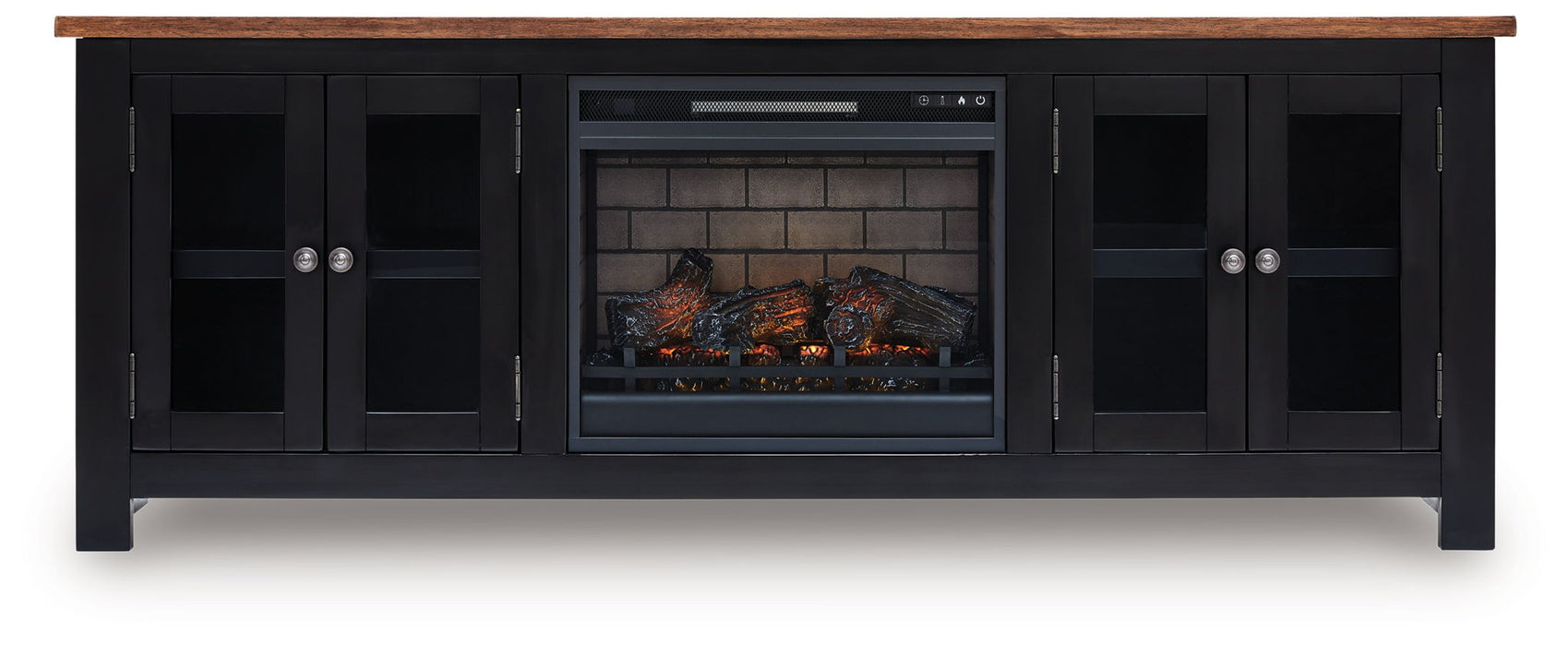 Wildenauer - 76" TV Stand With Electric Fireplace - Tallahassee Discount Furniture (FL)