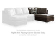 Castille Way - RAF Corner Chaise - Fossil - Tallahassee Discount Furniture (FL)