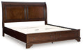 Trellington - Brown - King Sleigh Storage Bed - Tallahassee Discount Furniture (FL)