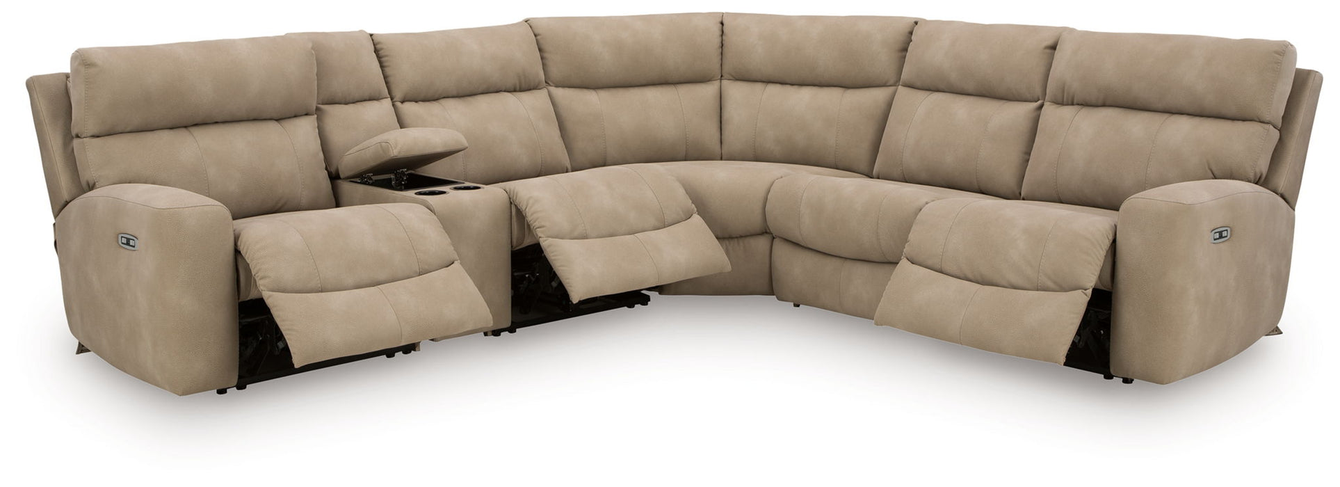 Next-Gen Durapella - Power Reclining Sectional Set - Tallahassee Discount Furniture (FL)