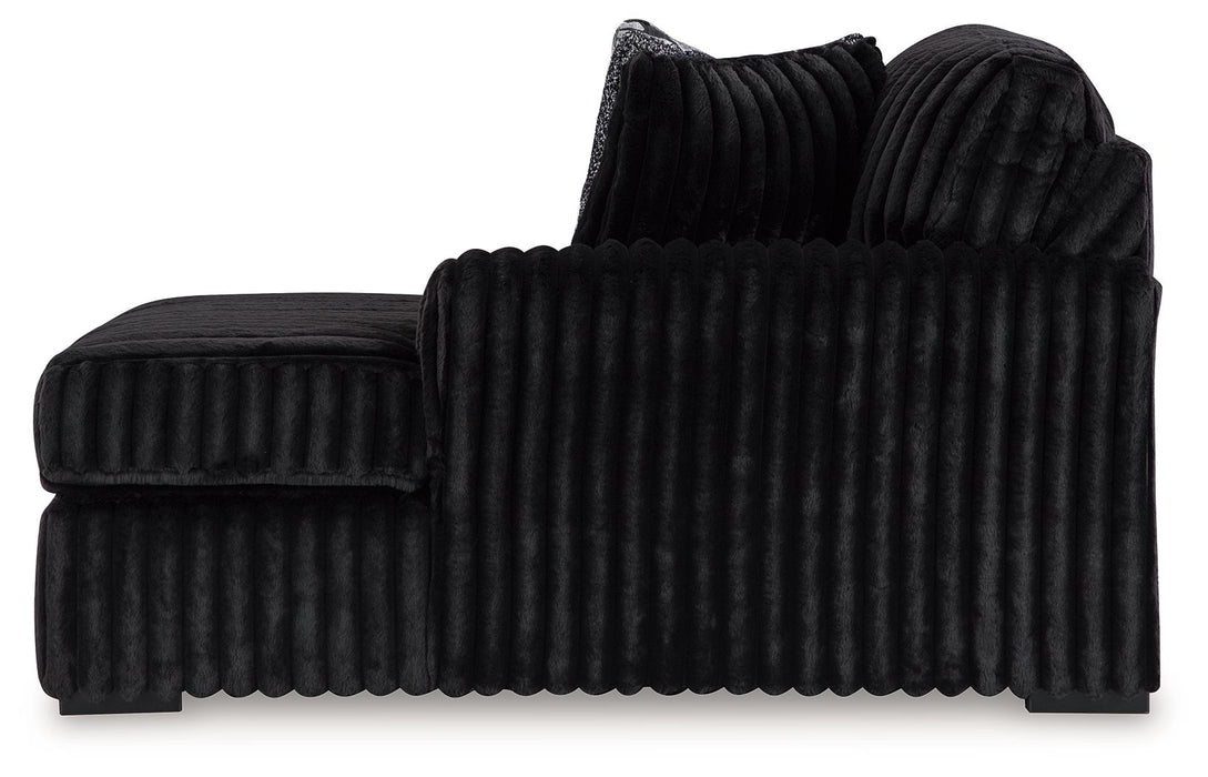 Midnight-Madness - Onyx - Raf Corner Chaise - Tallahassee Discount Furniture (FL)