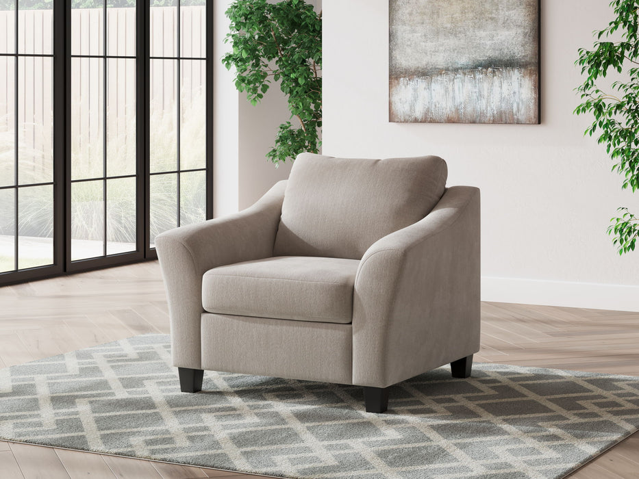 Willarae - Taupe - 2 Pc. - Chair And A Half, Ottoman - Tallahassee Discount Furniture (FL)