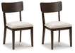 Mallenette - Merlot - Dining Upholstered Side Chair (Set of 2) - Tallahassee Discount Furniture (FL)