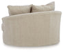 Steelwater Retreat - Oversized Swivel Accent Chair - Latte - Tallahassee Discount Furniture (FL)