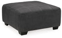 Ambee - Oversized Accent Ottoman - Slate - Tallahassee Discount Furniture (FL)