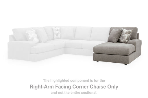 Lindon - RAF Corner Chaise - Smoke - Tallahassee Discount Furniture (FL)