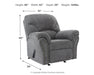 Allmaxx - Rocker Recliner - Pewter - Tallahassee Discount Furniture (FL)