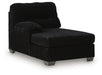 SimpleJoy - LAF Corner Chaise - Onyx - Tallahassee Discount Furniture (FL)