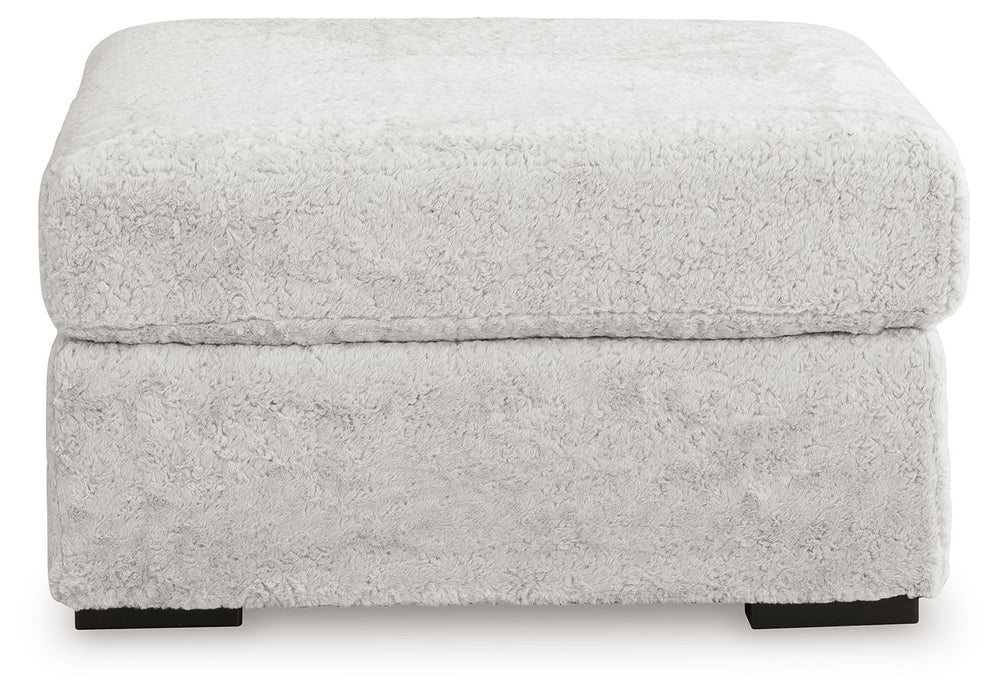 Cuddle Plush - Oversized Accent Ottoman - Arctic - Tallahassee Discount Furniture (FL)