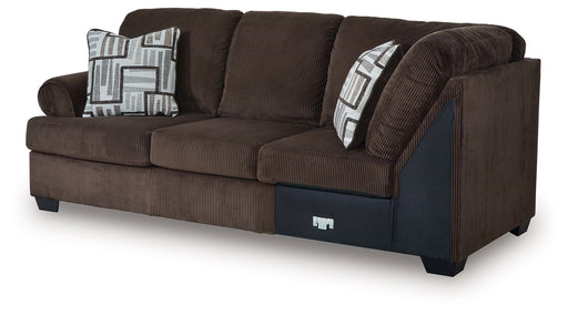 Kimlee - Chocolate - LAF Sofa - Tallahassee Discount Furniture (FL)