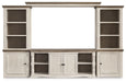 Havalance - 4 Pc. - Entertainment Center - 67" TV Stand - Brown / Beige - Tallahassee Discount Furniture (FL)