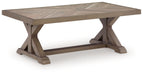 Laguna Heights - Rectangular Cocktail Table - Beige - Tallahassee Discount Furniture (FL)