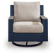 East Beach - Swivel Glider Chair With Cushion - Blue - Tallahassee Discount Furniture (FL)