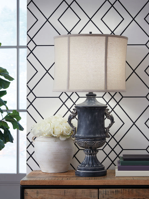 Morvanford - Antique Black - Poly Table Lamp - Tallahassee Discount Furniture (FL)