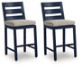 East Beach - Barstool (Set of 2) - Blue - Tallahassee Discount Furniture (FL)