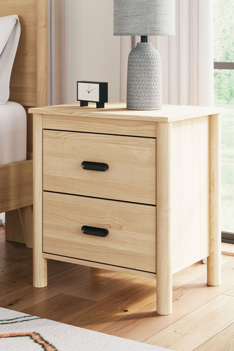Cabinella - Tan - Two Drawer Night Stand - Tallahassee Discount Furniture (FL)