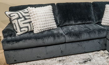 Ashford Heights - LAF Sofa - Onyx - Tallahassee Discount Furniture (FL)