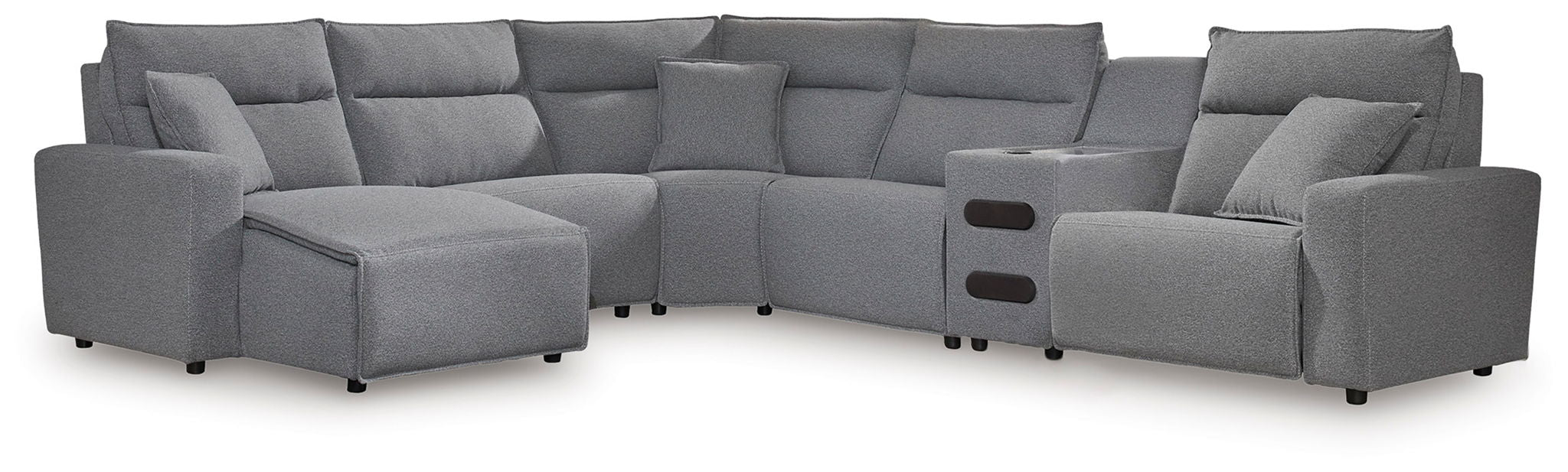 ModMax II - Salt And Pepper - Reclining Sectional - Tallahassee Discount Furniture (FL)