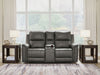 Bleckley - Power Reclining Loveseat With Console / Adjustable Headrest - Tallahassee Discount Furniture (FL)