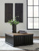 Rylandyn - Lift Top Cocktail Table - Black / Light Brown - Tallahassee Discount Furniture (FL)